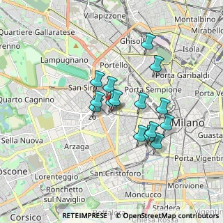 Mappa Via Ravizza Carlo, 20149 Milano MI, Italia (1.37133)
