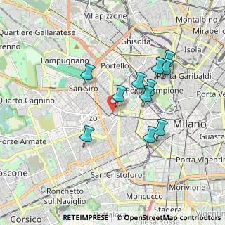 Mappa Via Raffaello Sanzio, 20149 Milano MI, Italia (1.61273)