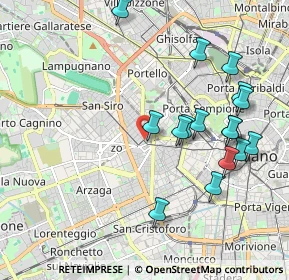 Mappa Via Ravizza Carlo, 20149 Milano MI, Italia (2.08875)