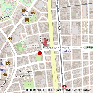 Mappa Via Vivaio, 2, 20122 Milano, Milano (Lombardia)