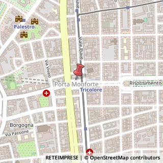 Mappa Piazza del Tricolore, 3, 20129 Milano, Milano (Lombardia)