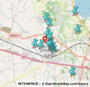 Mappa Via Guiseppe Zanardelli, 25017 Lonato del Garda BS, Italia (1.42923)