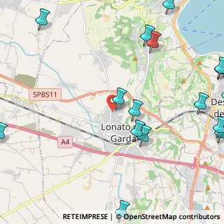 Mappa Via Guiseppe Zanardelli, 25017 Lonato del Garda BS, Italia (3.4795)