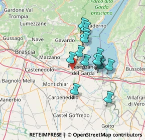 Mappa Via Guiseppe Zanardelli, 25017 Lonato del Garda BS, Italia (10.944)