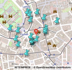 Mappa Via Rovello, 20100 Milano MI, Italia (0.2125)