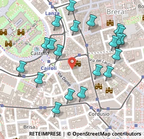 Mappa Via Rovello, 20100 Milano MI, Italia (0.2755)