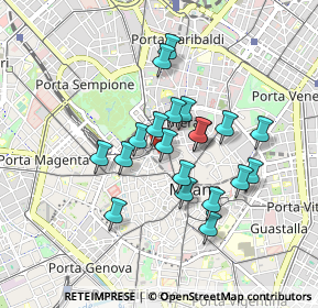 Mappa Via Rovello, 20100 Milano MI, Italia (0.713)