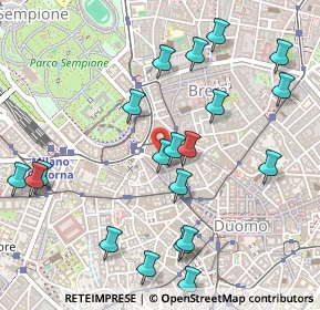 Mappa Via Rovello, 20100 Milano MI, Italia (0.5765)