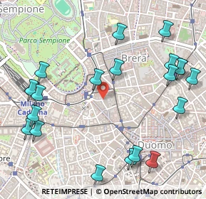 Mappa Via Rovello, 20100 Milano MI, Italia (0.6595)