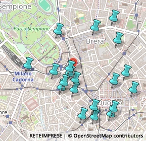 Mappa Via Rovello, 20100 Milano MI, Italia (0.537)