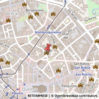 Mappa Piazza Belgioioso, 2, 20121 Milano, Milano (Lombardia)