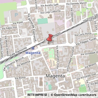 Mappa Via Brenno Cavallari, 17, 20013 Magenta, Milano (Lombardia)