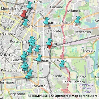 Mappa Via Francesco Cucchi, 20133 Milano MI, Italia (2.5185)