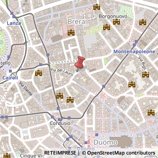 Mappa Via Arrigo Boito, 8, 20121 Milano, Milano (Lombardia)