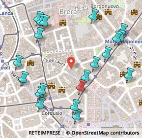 Mappa Via Arrigo Boito, 20121 Milano MI, Italia (0.3125)
