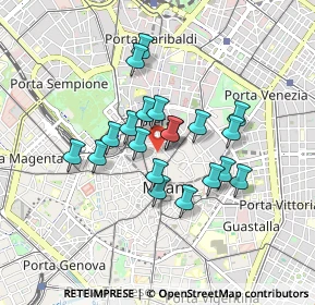 Mappa Via Arrigo Boito, 20121 Milano MI, Italia (0.6665)