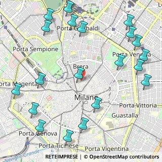 Mappa Piazzetta Cuccia Enrico, 20121 Milano MI, Italia (1.4535)