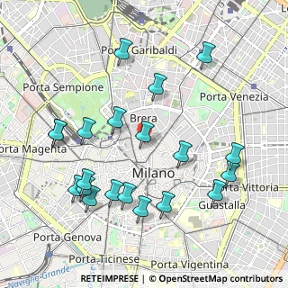 Mappa Piazzetta Cuccia Enrico, 20121 Milano MI, Italia (1.0995)