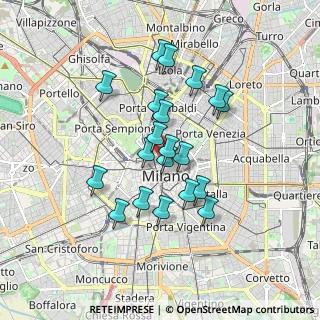 Mappa Via Arrigo Boito, 20121 Milano MI, Italia (1.464)