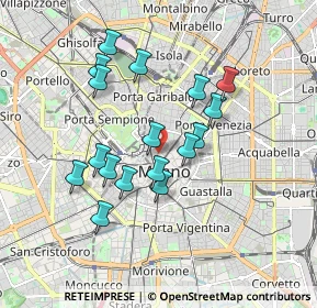 Mappa Porta Giordano Dell'amore, 20121 Milano MI, Italia (1.58412)