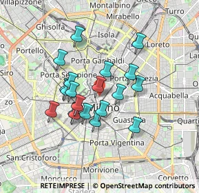 Mappa Porta Giordano Dell'amore, 20121 Milano MI, Italia (1.3935)