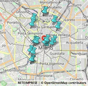 Mappa Via Arrigo Boito, 20121 Milano MI, Italia (1.35611)