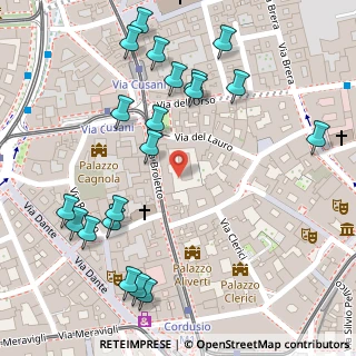Mappa Via Broletto, 20121 Milano MI, Italia (0.156)