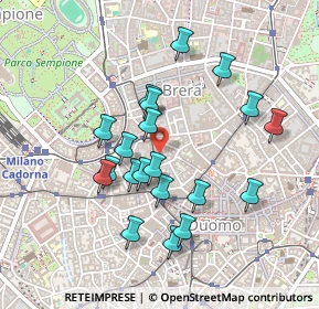 Mappa Via Broletto, 20121 Milano MI, Italia (0.419)