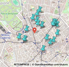 Mappa Via Broletto, 20121 Milano MI, Italia (0.437)