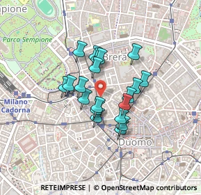 Mappa Via Broletto, 20121 Milano MI, Italia (0.3095)