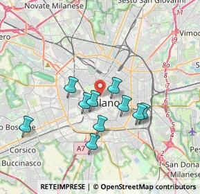Mappa Via Broletto, 20121 Milano MI, Italia (3.63182)