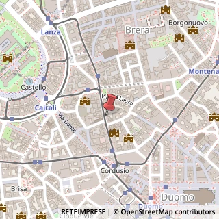 Mappa Via Broletto, 30, 20121 Milano, Milano (Lombardia)