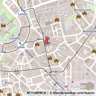 Mappa Via Broletto,  37, 20121 Milano, Milano (Lombardia)