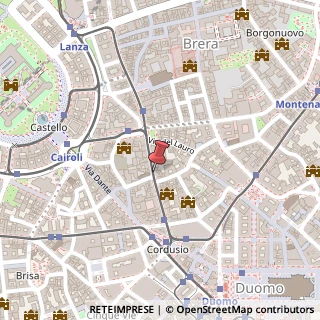 Mappa Via Broletto, 26, 20121 Milano, Milano (Lombardia)
