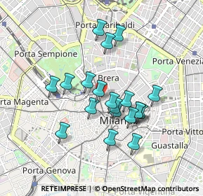 Mappa Via Broletto, 20121 Milano MI, Italia (0.7535)
