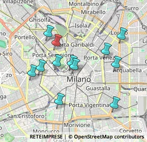 Mappa Via Broletto, 20121 Milano MI, Italia (1.75667)