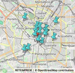 Mappa Via Broletto, 20121 Milano MI, Italia (1.07375)