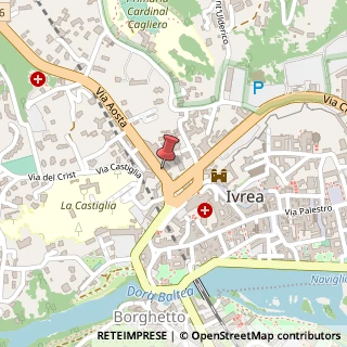 Mappa Via Aosta, 4, 10015 Ivrea, Torino (Piemonte)