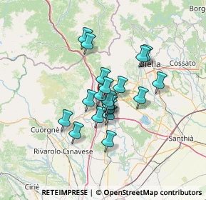 Mappa Piazza Gino Pistoni, 10015 Ivrea TO, Italia (9.39)