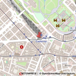 Mappa Via Giacomo Leopardi,  9, 20123 Milano, Milano (Lombardia)
