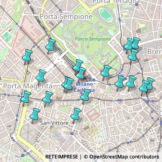 Mappa P.le Cadorna, 20123 Milano MI, Italia (0.554)