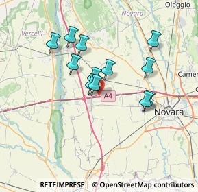 Mappa A4 Torino-Milano, 28060 Novara NO, Italia (5.94167)