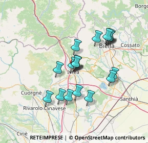 Mappa Piazza Del Teatro, 10015 Ivrea TO, Italia (11.98368)