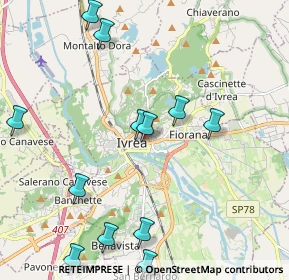 Mappa Via San Martino, 10015 Ivrea TO, Italia (2.4325)