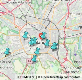 Mappa Via Monte Napoleone, 20129 Milano MI, Italia (3.65818)
