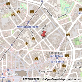 Mappa Via monte napoleone 5, 20121 Milano, Milano (Lombardia)
