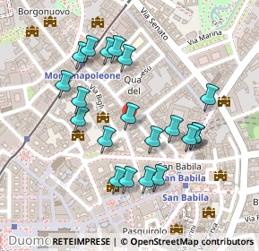 Mappa Via Monte Napoleone, 20129 Milano MI, Italia (0.2245)
