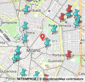 Mappa Via Monte Napoleone, 20129 Milano MI, Italia (1.429)