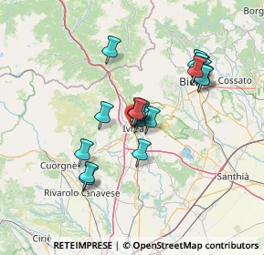 Mappa Via Salassa, 10015 Ivrea TO, Italia (11.52)