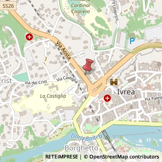Mappa Via Aosta, 6, 10015 Ivrea, Torino (Piemonte)